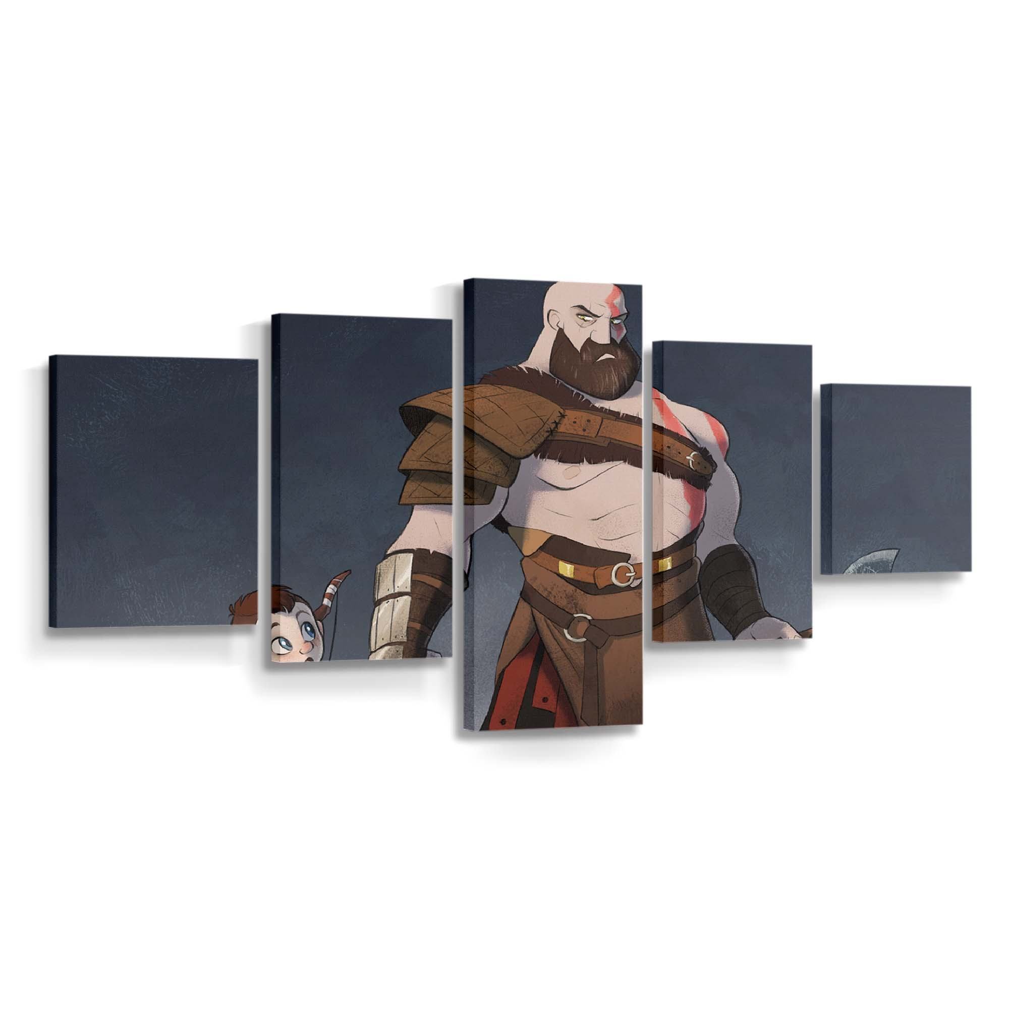 god of war 4 cartoon artwork n3